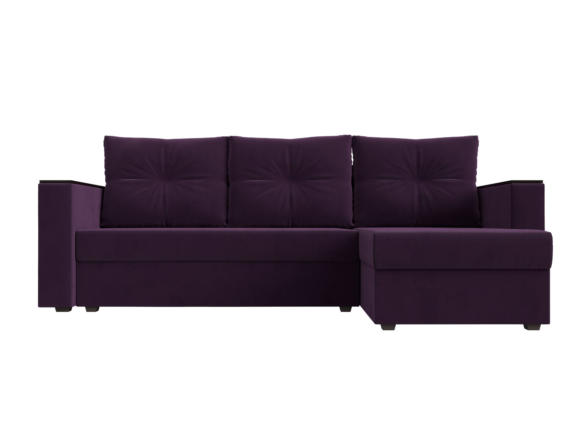 Угловой диван Атланта Лайт Б/С правый угол Фиолетовый