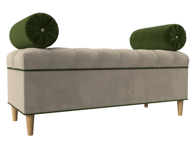 Банкетка Глория Бежевый\Зеленый