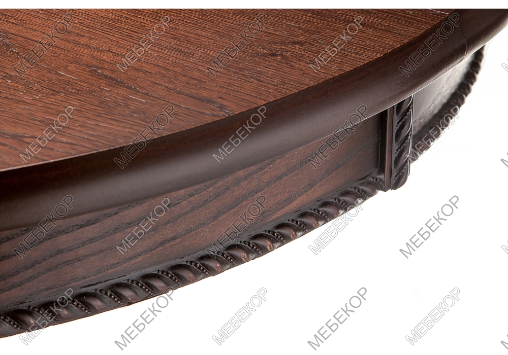 Стол деревянный Павия орех с коричневой патиной Woodville