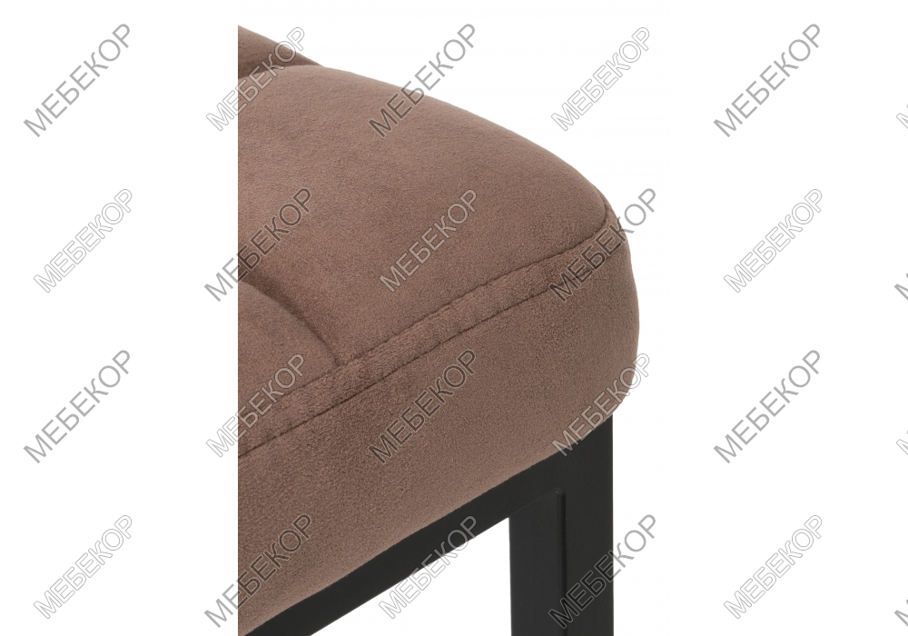 Барный стул Лофт ткань катания корица / черный матовый Woodville