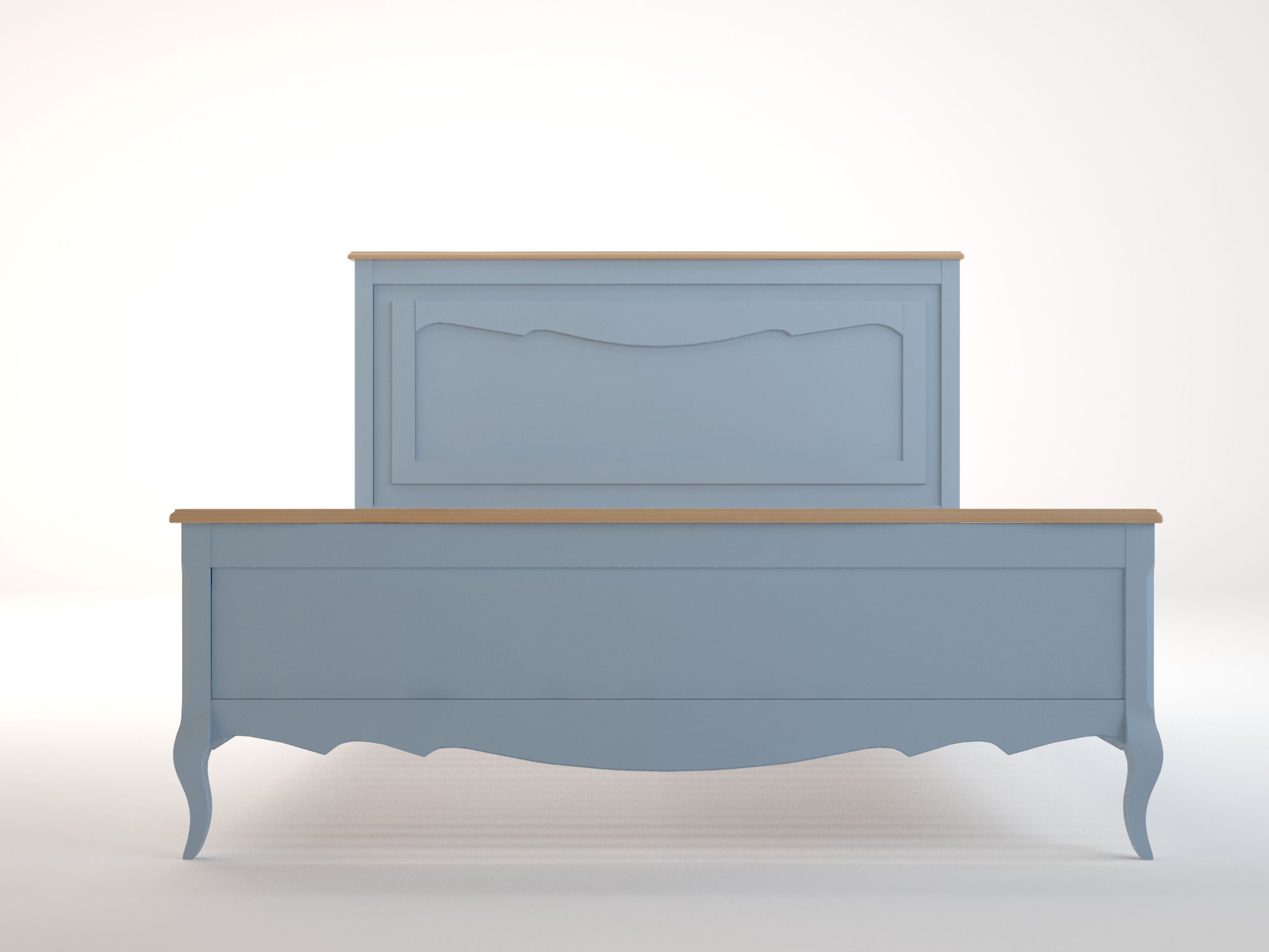 Дизайнерская кровать "Leontina Blue" 160x200 арт ST9341/16B Этажерка